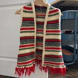 💯 wool Multicolor vintage Vest